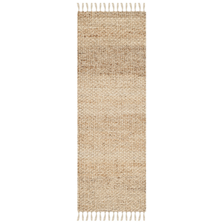 Borrero Natural Fiber Hand Woven Jute Solid Color Rug