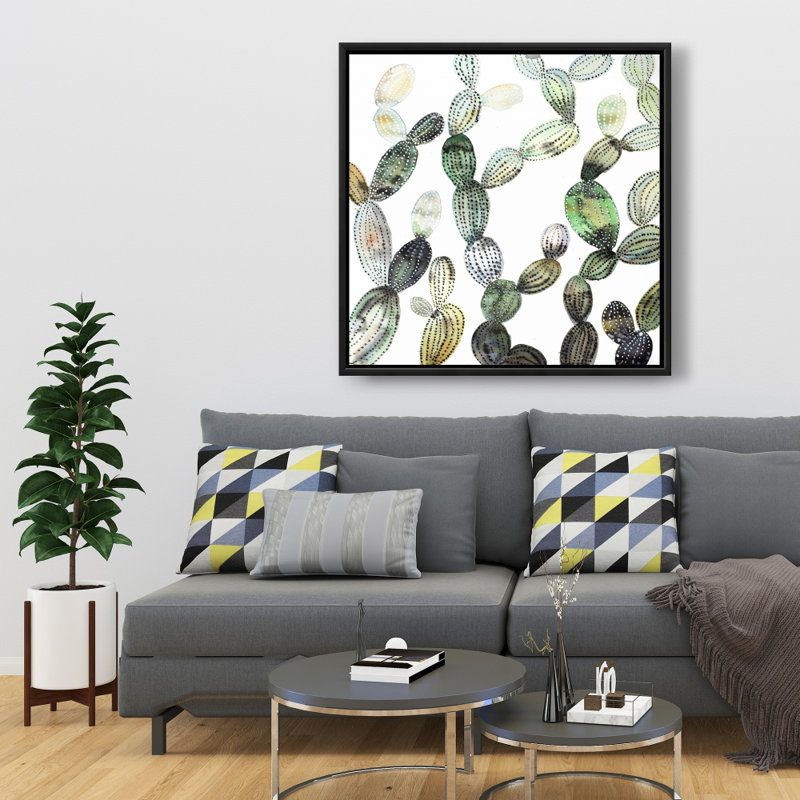 " Pattern Opuntia Cactus ", 36" H x 36" W