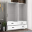 Armoire double avec 4 portes minces et 4 tiroirs! -105840264