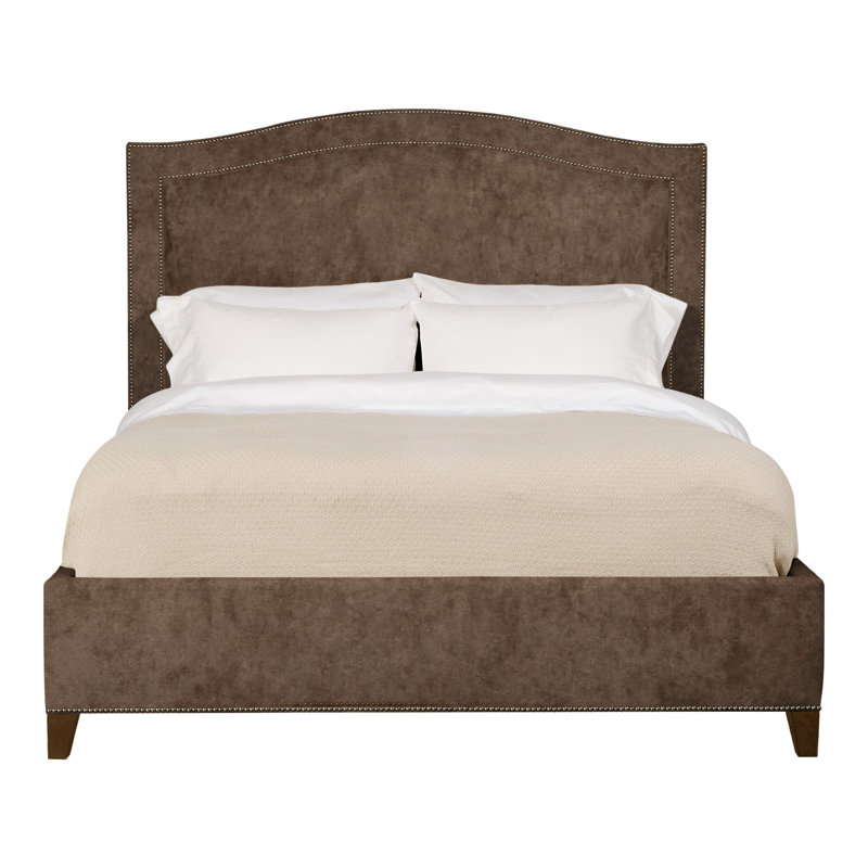 Caroline/Casey Queen Upholstered Low Profile Panel Bed, Bennett Carolina, Yes, Havana