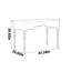 Bureau blanc en bois de peuplier blanc