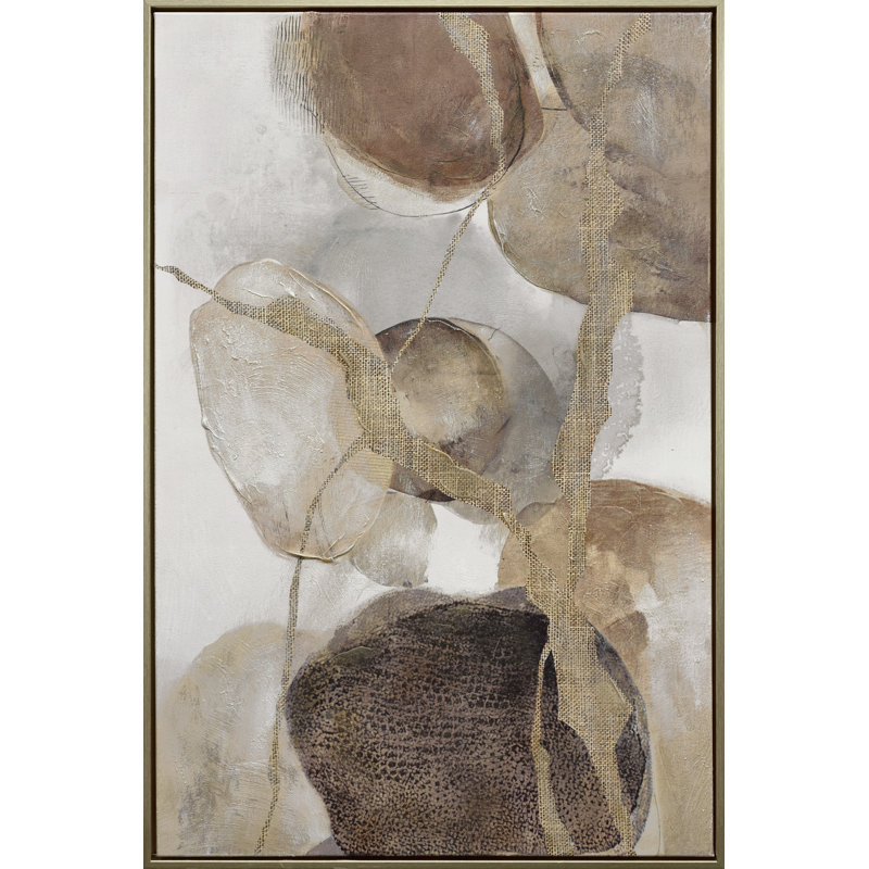 Art mural encadré Ethereal Whispers II, 24 po x 35 po, cadre champagne