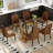 71″ Tempered Glass Dining Table Set for 6–8 – Modern Dining Table and Chairs, Kitchen & Dining Room Set-408033307