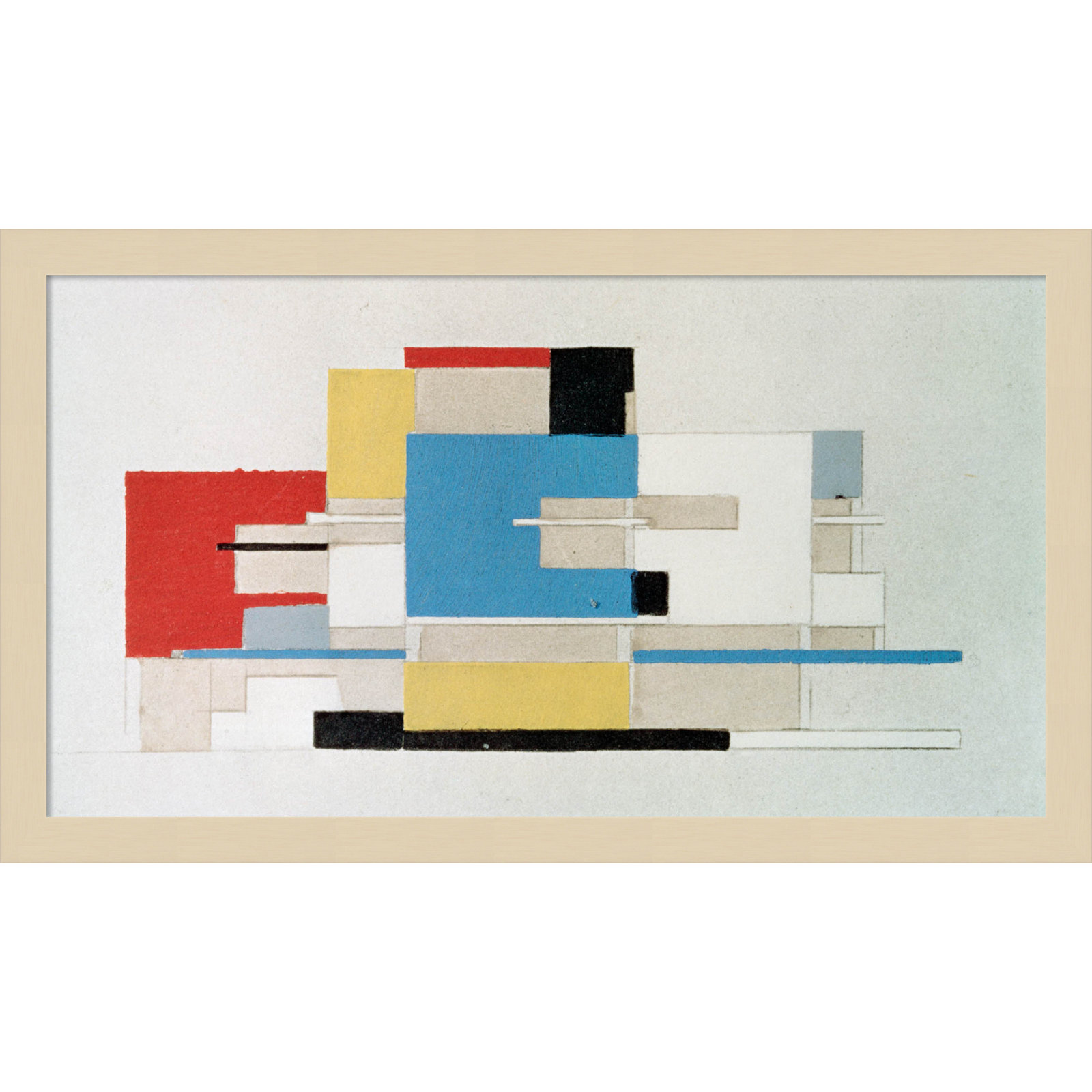 Earling "Colour Study for Architecture" Print, 12" H x 21" W, Brown