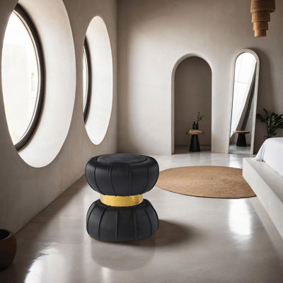 Tabouret d'appoint rond en acier inoxydable