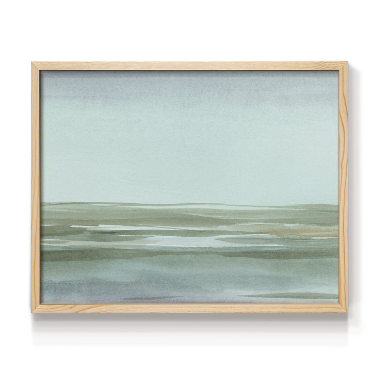 Aqua Reflections II -Framed Print - Restickable, Naturel, H 16 po x l 20 po