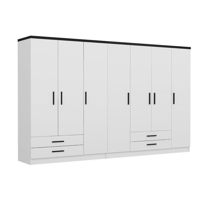 Minerva 100% MELAMINE COATED PARTICLE BOARD Wardrobe
