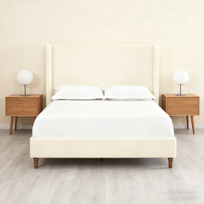 Grand lit tapissier Harper