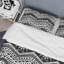 Ensemble de housse de couette en microfibre noir / blanc 3 pièces