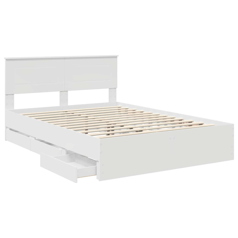 Bed, European Kingsize (160 x 200 cm), White