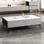 Table basse blanche en bois massif fritté
