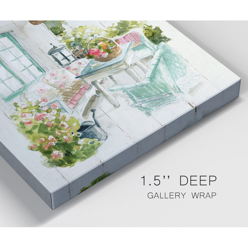 Shiplap Cottage Retreat - ensemble de 2 reproductions d'art sur toile tendue, H 40 po x l 80 po x P 1 po