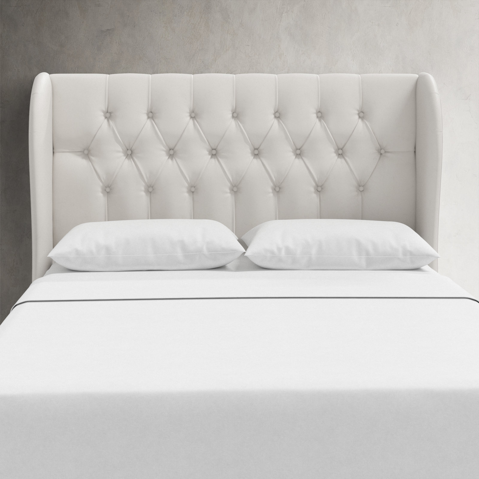 Tomey Upholstered Headboard, Twin, Bella Light Gray Performance Velvet