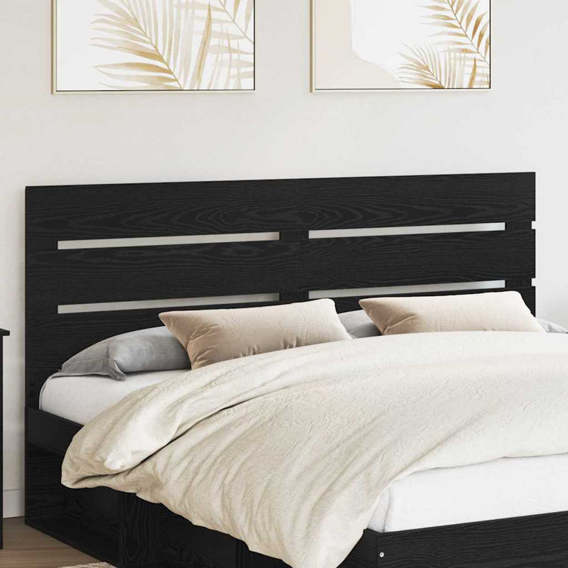 Headboard, California King, Black Oak
