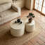 Tables basses et tables basses compactes en MDF de marbre beige