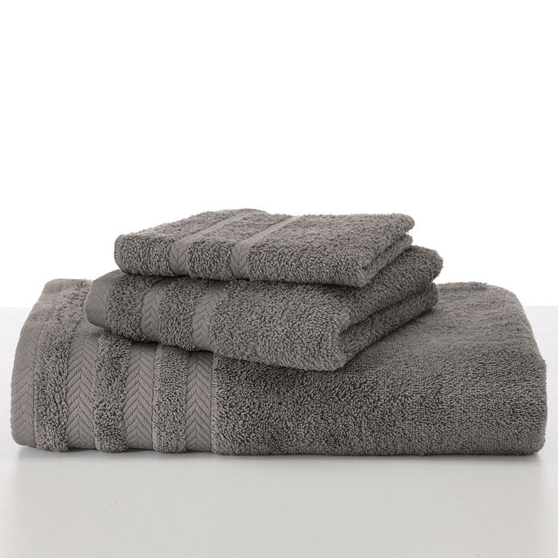 Drap 100% coton de qualité égyptienne Martex, Gris
