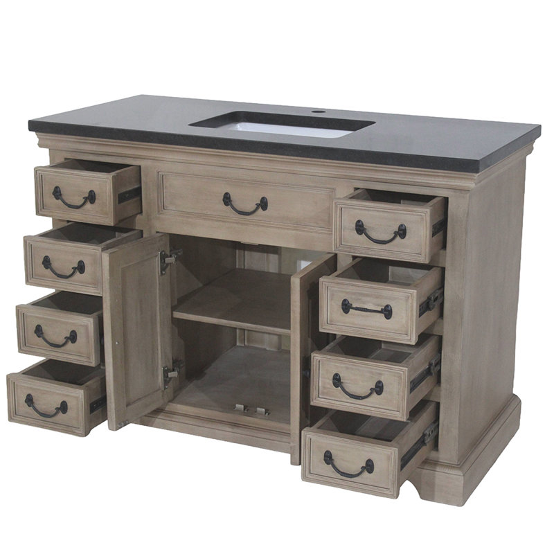 Ensemble de meuble-lavabo de salle de bain simple 48 po