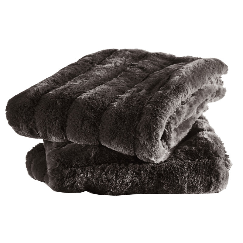 Supermink Square Euro Pillow Cover, Charcoal