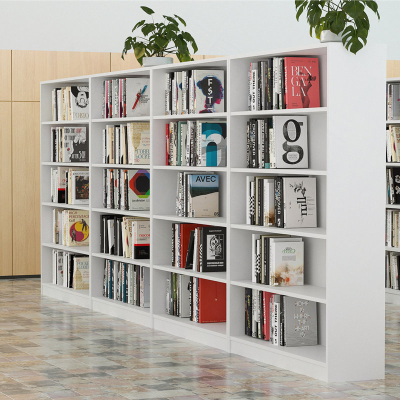 Bibliothèque 5 pièces 5 tablettes, Blanc