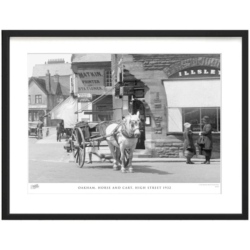 Oakham, High Street 1932 - Single Picture Frame Print, 63.3cm H x 83.5cm W x 2.3cm D