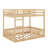 Full Over Full Wood Bunk Bed With Ladder And Guardrails-118703476