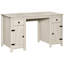 Bureau d'ordinateur, armoire de ferme, blanc crème