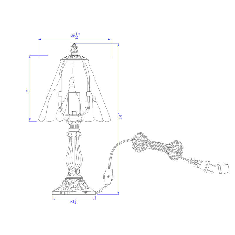 Lampe de table en métal VanVleet