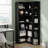 Crossland Book Shelf, 6 Tiers Shelf Large Tall Corner Etagere Bookcase With Full Baffle, L-Shaped Modern Storage Display Industrial Bookshelves For Bedroom, Home Office, Living Room & Kitchen-1529734499