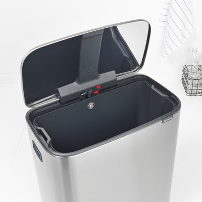 Brabantia Bo Step On Trash Can, 16 Gallon