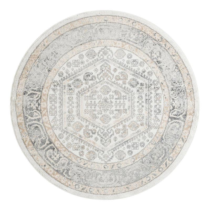 Tapis ivoire Edson, Rond 10pi
