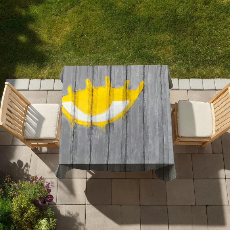 Yellow Eye Graffiti Tablecloth | Industrial Style Home Decor
