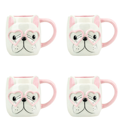 10 Strawberry Street Frenchie Hearts Mug