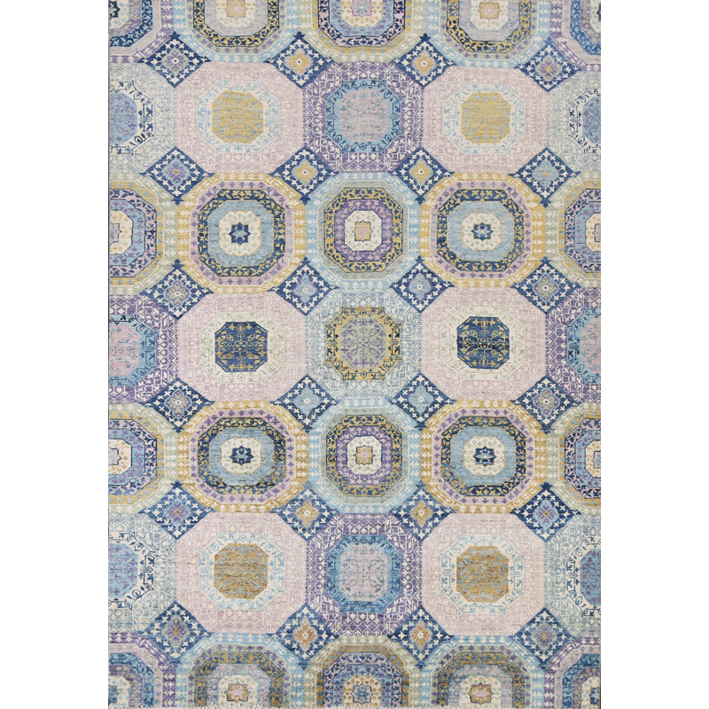 Tapis Gabbeh Kashkoli à teinture végétale noué à la main 5 x 8