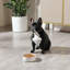 Flower Embossed Pattern Anti-skid Stoneware Dog Bowl-116384227