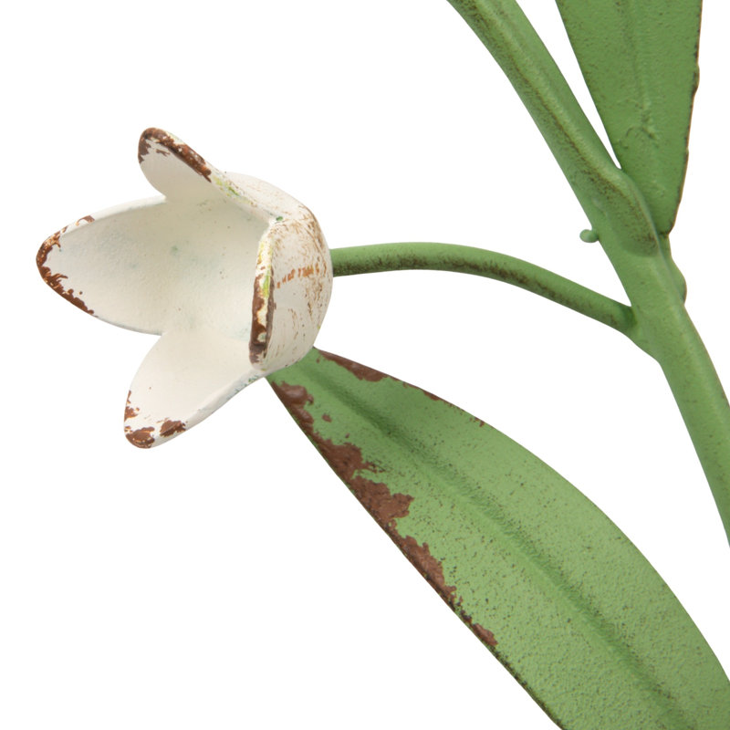 Couronne de fleurs ronde en métal