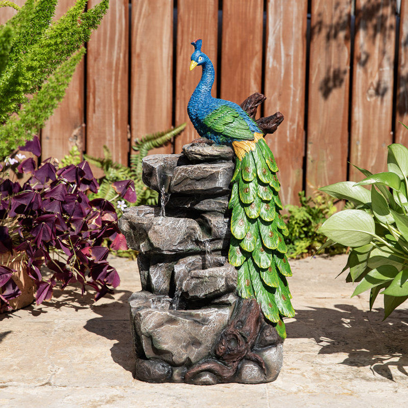 Outdoor Floor Fountain with Lights