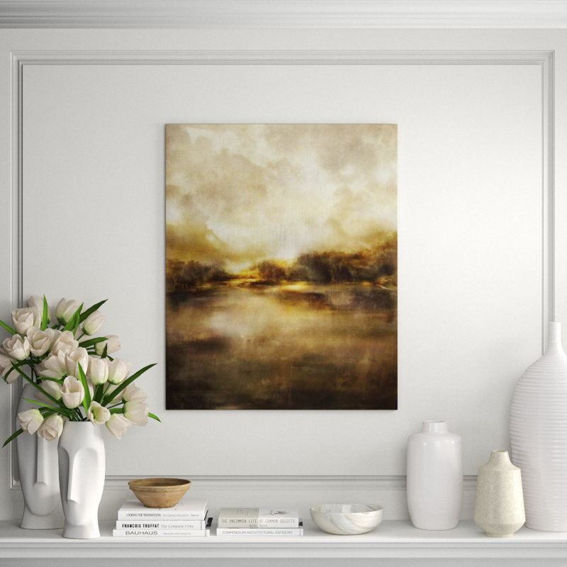Sunrise Horizon Print by James McAllen, Glass Coat, 37" H x 30" W x 1.5" D