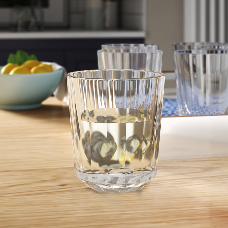 Hilderbrand 15 oz. Drinking Glass Set, Clear