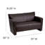 Causeuse en cuir noir-118913849