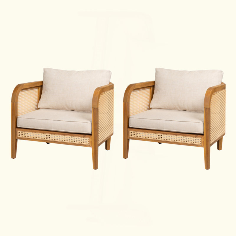 Chaise avec accoudoirs de patio Kirkby