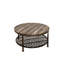 Table basse ronde avec rangement Andrew