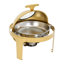 Ensemble de 2 chauffe-plat modernes en acier inoxydable