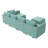 Upholstered L-Shaped Sectional Reversible