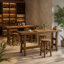 with Solid Wood Base Dining Table
