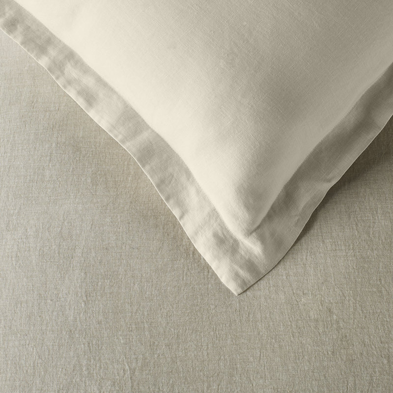 Modern & Contemporary 100% Linen Duvet Cover, Dark Gray, King Duvet Cover
