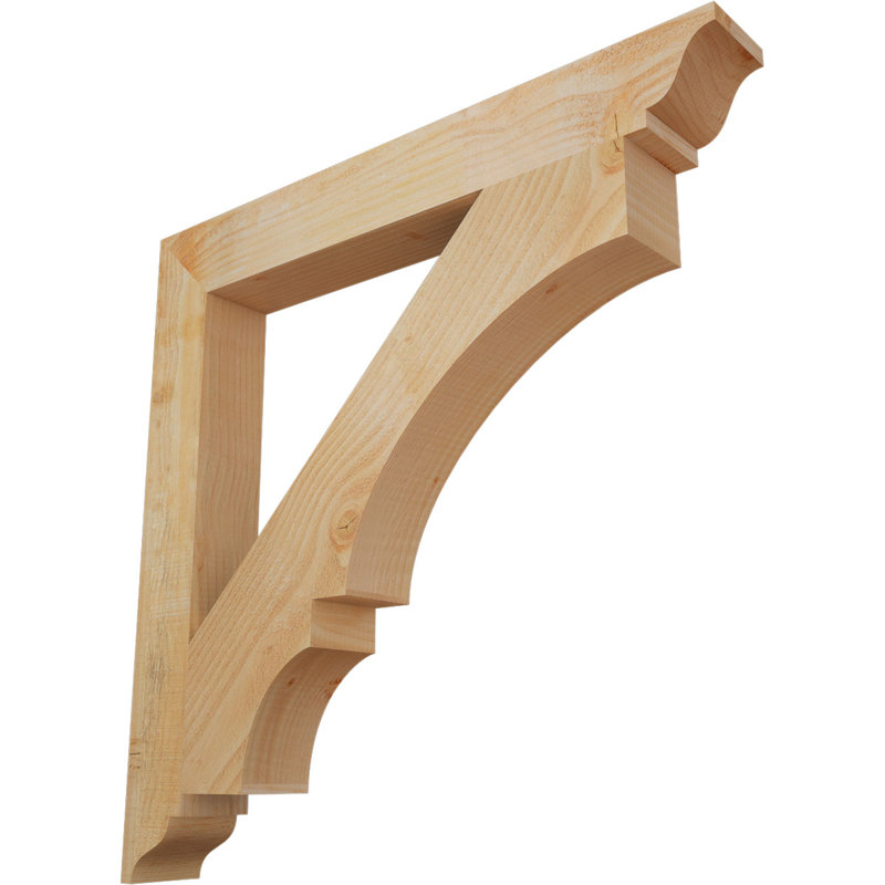 Support traditionnel Balboa, Sapin Douglas scié brut, L 4 po x P 32 po x H 32 po