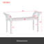 Banc élégant de style rétro avec pieds tournés, banc de bout de lit pour la décoration de la chambre à coucher ou du salon-1452165539