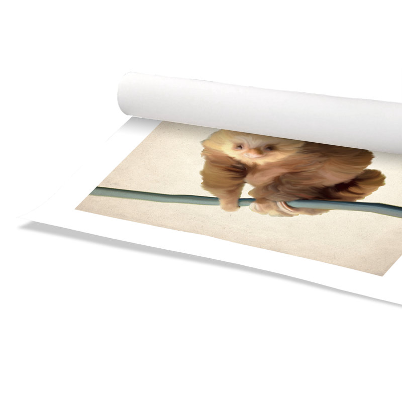 Impression sur papier roulée «Take It Easy», H 24 po x l 20 po x P 1 po