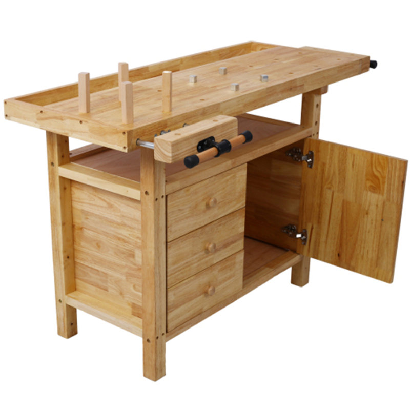 Établi en bois pour atelier et maison