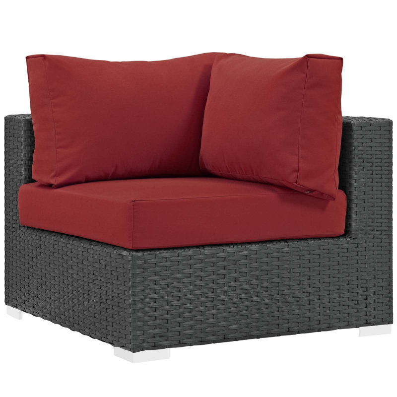Patio d'extérieur Modway Sunbrella, Rouge